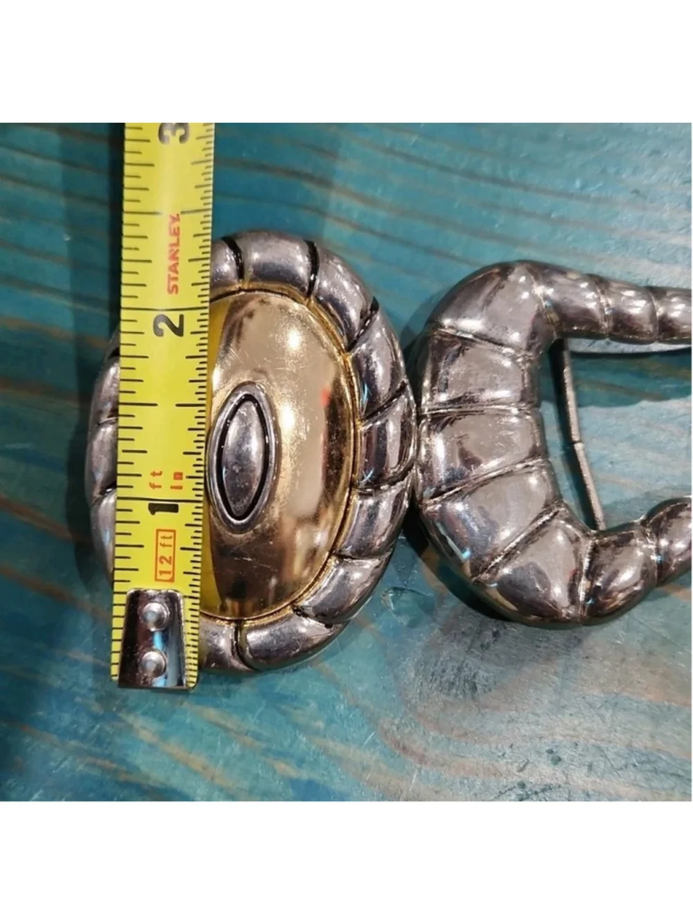Vintage DAME INTERLOCKING BELT BUCKLE SET